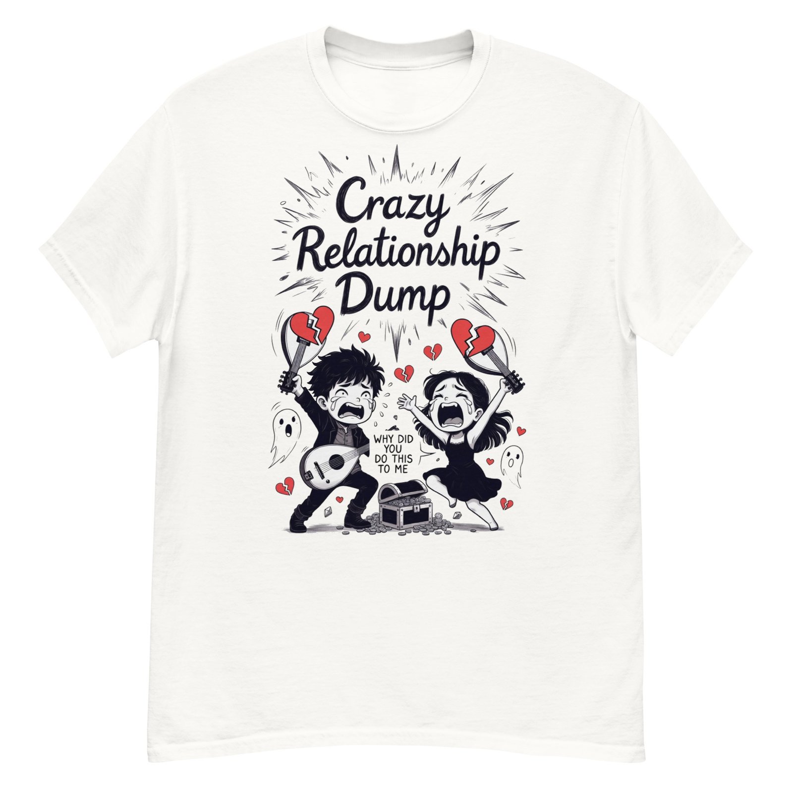 Crazy Relationship Dump Comic Art Tee