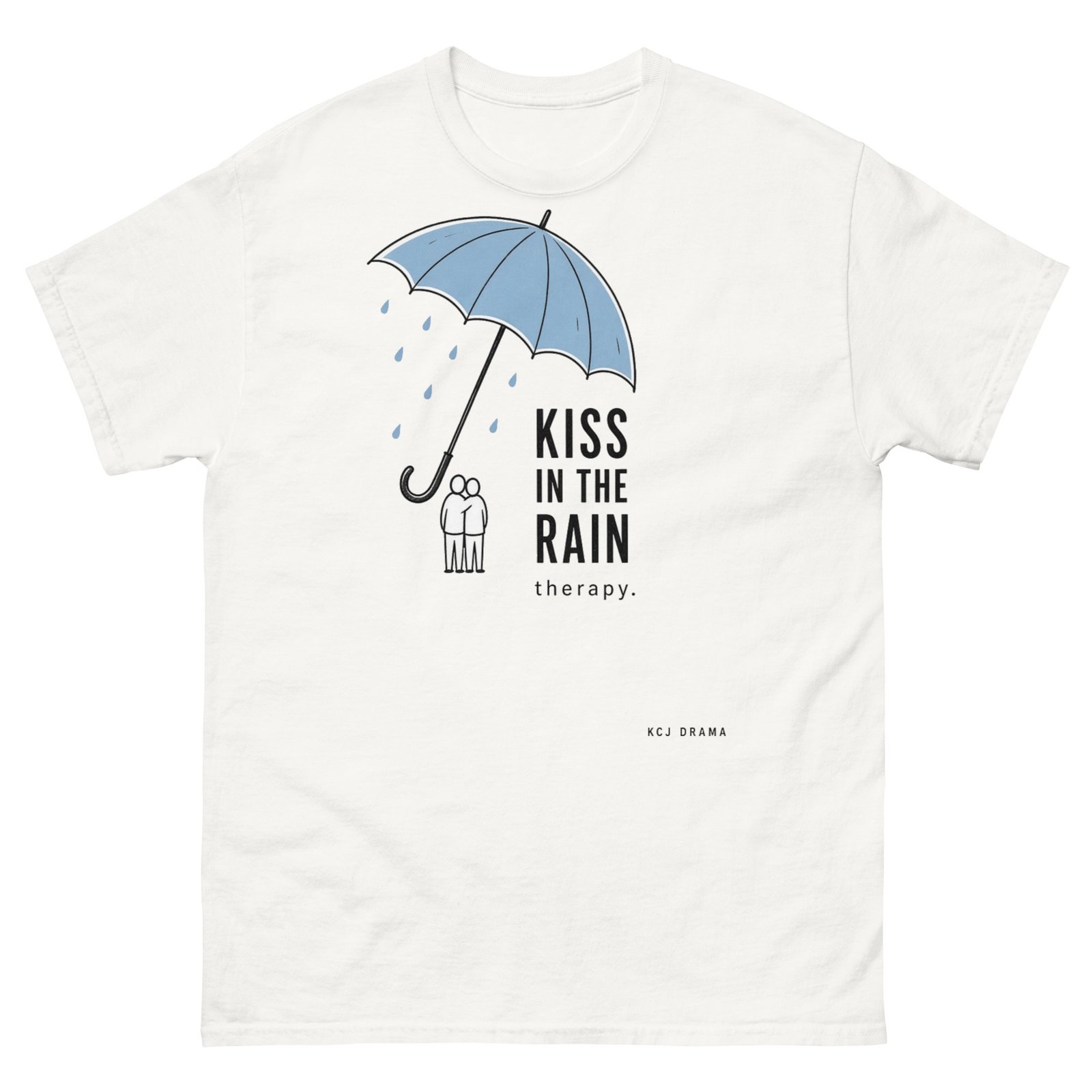 Kiss in the Rain Therapy Block Text Unisex classic tee