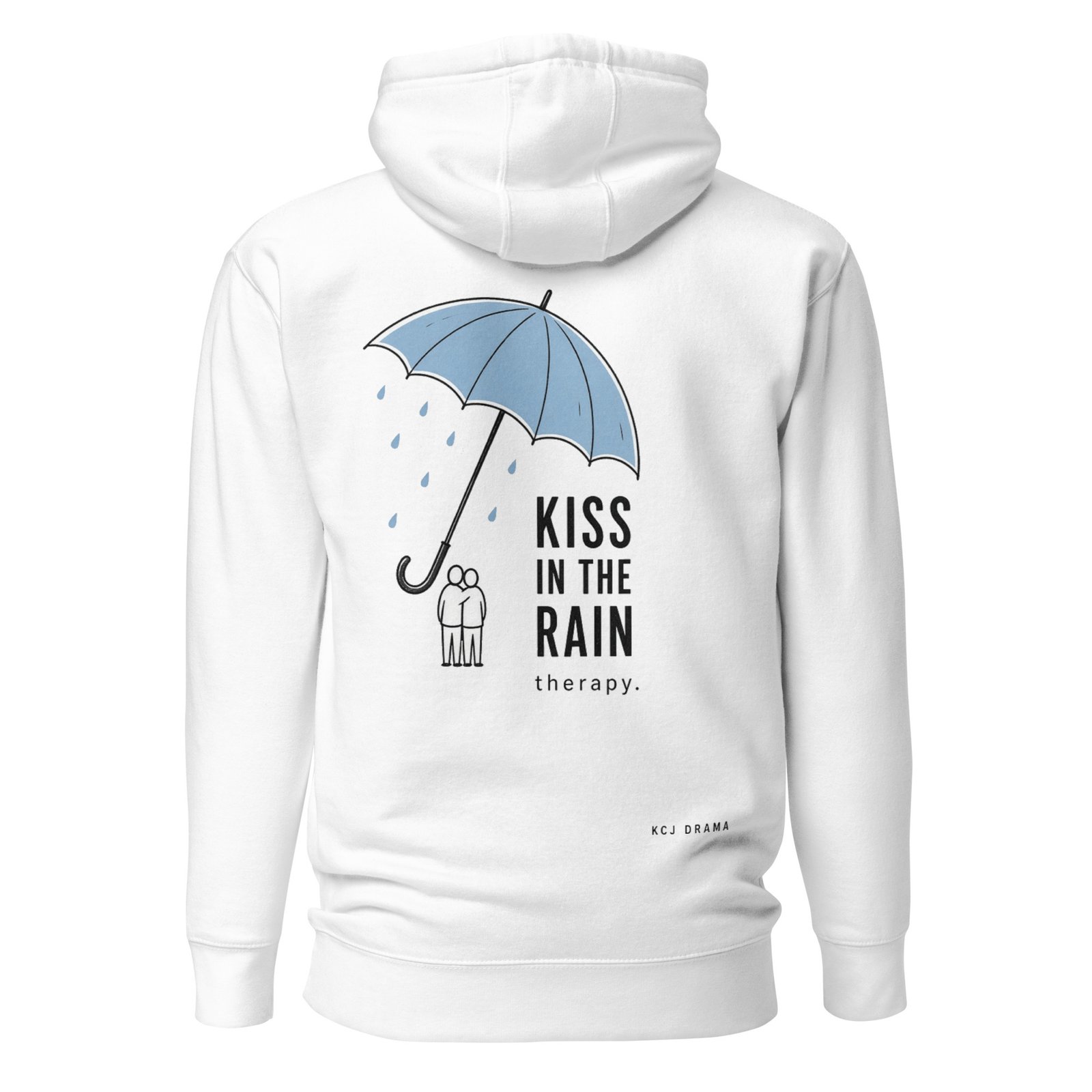 Kiss in the Rain Therapy Block Text Unisex Hoodie